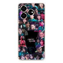Чохол Гра в кальмара для ZTE Nubia V60 – Колаж гра кальмара