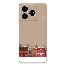 Новорічні, Святкові Чохли для ZTE Nubia V60 - 2024 год (Зимове місто)