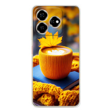 Чохол з унікальним дизайном 'Осінь з кавою' для ZTE Nubia V60 – Кава з жовтим