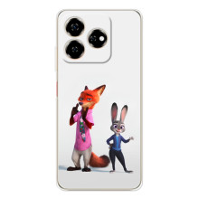 Силіконовий чохол з принтом Зоотрополіс для ZTE Nubia V60 – Джуді і Нік