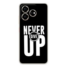 Силіконовый Чохол на ZTE Nubia V60 з картинкою НАЙК (Never Give UP)