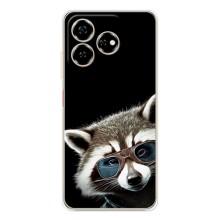 Силиконовый Чехол с Енотами на ZTE Nubia V60 – Стильный Енот