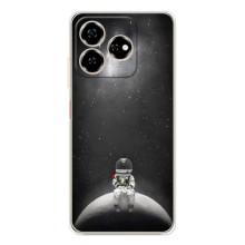 Силіконовый Чохол з принтом "Космонавти" на ZTE Nubia V60 – Космонавт романтик