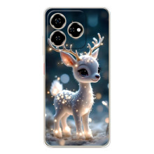 Яскравий чохол для ZTE Nubia V60 з Зимові Оленята – Блискуче оленятко