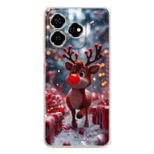 Яскравий чохол для ZTE Nubia V60 з Зимові Оленята – Олень серед подарунків