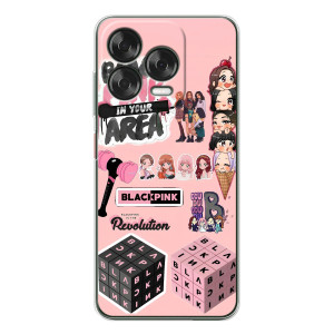 Чехлы с картинкой для ZTE Nubia V70 Design – BLACK PINK коллаж