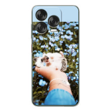 Чохли з зображенням різних тварин на ZTE Nubia V70 Design (Їжачок в руці)