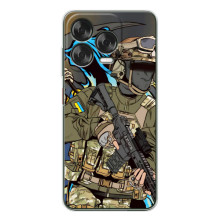 Чехлы с картинкой ЗСУ для ZTE Nubia V70 Design (AlphaPrint) (Воин ВСУ)
