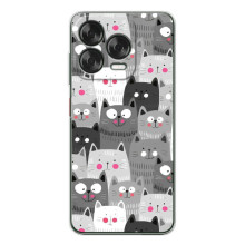 Чехлы с Котиками для ZTE Nubia V70 Design (VPrint) (Рисованные котики)