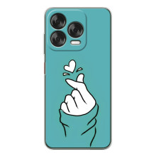 Чехлы (Знак сердечка) на ZTE Nubia V70 Design (Сердечко на бирюзовом)
