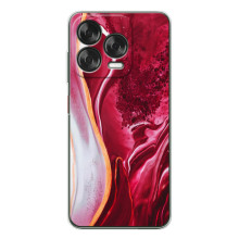 Чехол для Нубия В70 Дезигн - с принтом (Дизайнерские) (AlphaPrint) (Мрамор красный)