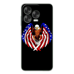 Чехол Флаг USA для ZTE Nubia V70 Design – Крылья США