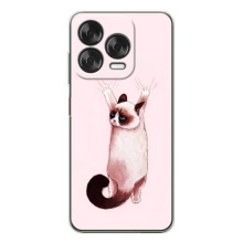 Чехол на Нубия В70 Дезигн с Котами (VPrint) (Котик падает)