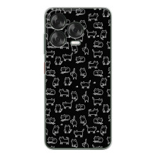 Чехол на тематику: Коты для ZTE Nubia V70 Design – Котики на черном