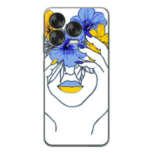 Чехол на ZTE Nubia V70 Design Украинский дизайн (Украинка на всю голову)
