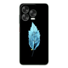 Чехол с картинками на черном фоне для ZTE Nubia V70 Design – Листочек