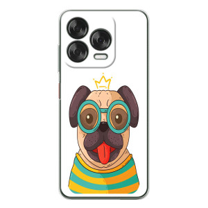 Бампер для ZTE Nubia V70 Design с картинкой "Песики" (Собака Король)