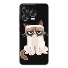 Чехол с принтом для ZTE Nubia V70 Design (AlphaPrint) Модные коты (Грустный кот)