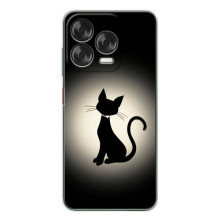 Чехол с принтом для ZTE Nubia V70 Design (AlphaPrint) Модные коты (Силуэт котика)
