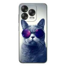 Чехол с принтом для ZTE Nubia V70 Design (AlphaPrint) Модные коты (Стильный кот)