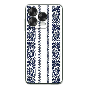 Силиконовый Чехол на ZTE Nubia V70 Design с картинкой Вышиванки – Синяя вышиванка