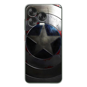 Чохол с Щітом Капітана Америки на ZTE Nubia V70 Design – Ретро Щит Капітана