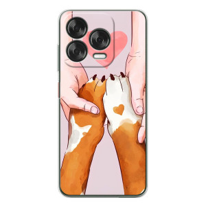Чехол (ТПУ) Милые собачки для ZTE Nubia V70 Design (Любовь к собакам)