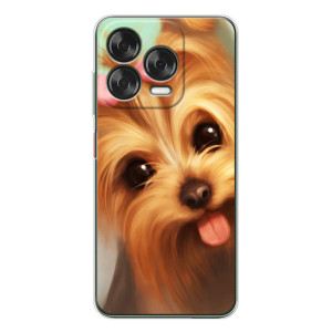 Чехол (ТПУ) Милые собачки для ZTE Nubia V70 Design (Йоршенский терьер)