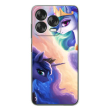 Чехол Unicorn на ZTE Nubia V70 Design – Единорожки на тучках