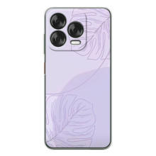 Чохол квітковий дизайн для ZTE Nubia V70 Design – Монстера фіолетова