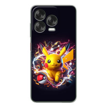Чехол с Пикачу на ZTE Nubia V70 Design – Пикачу с мячом