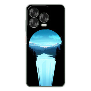 Летний Чехол на ZTE Nubia V70 Design – Синий Водопад