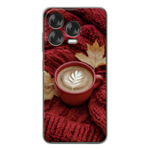 Чехол с уникальным дизайном «Осень с кофе» для ZTE Nubia V70 Design – Кофе на пледе