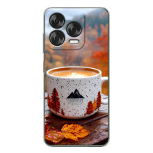 Чехол с уникальным дизайном «Осень с кофе» для ZTE Nubia V70 Design – Кофе на природе