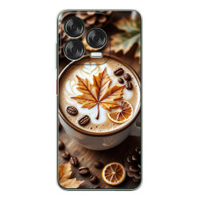Чехол с уникальным дизайном «Осень с кофе» для ZTE Nubia V70 Design – Пряный кофе