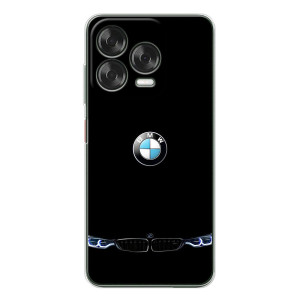 Силиконовый бампер с картинкой машины на ZTE Nubia V70 Design (Черный BMW)