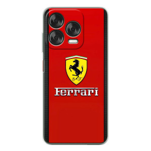 Силиконовый бампер с картинкой машины на ZTE Nubia V70 Design (Ferrari Logo)