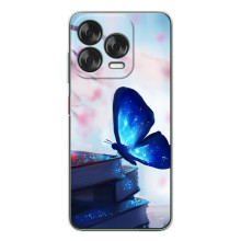 Силіконовий бампер з картинкою звірів для ZTE Nubia V70 Design (Метелик синій)