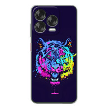 Силіконовий бампер з картинкою звірів для ZTE Nubia V70 Design (Тигр-Арт)