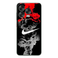 Силиконовый Чехол на ZTE Nubia V70 Design с картинкой Nike (Nike дым)