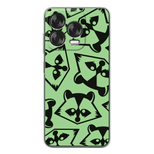 Силіконовий Чохол з Энотами  на ZTE Nubia V70 Design – Мордочки Єнота