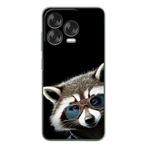 Силіконовий Чохол з Энотами  на ZTE Nubia V70 Design – Стильний Єнот