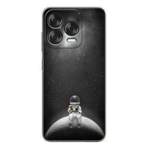 Силіконовый Чохол з принтом "Космонавти" на ZTE Nubia V70 Design – Космонавт романтик
