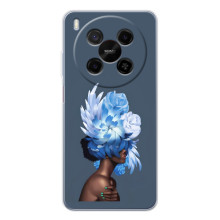 Чехлы (ART) Цветы на ZTE Nubia V70 Max (VPrint) (Цветы на голове)