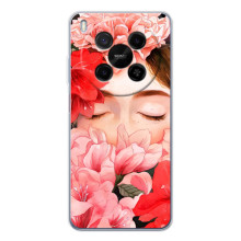 Чехлы (ART) Цветы на ZTE Nubia V70 Max (VPrint) (Глаза в цветах)