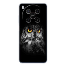 Чохли з принтом СОВИ для ZTE Nubia V70 Max – Сова на чорному