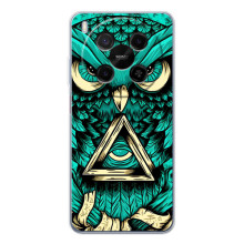 Чохли з принтом СОВИ для ZTE Nubia V70 Max – Зелена сова