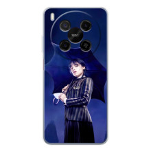 Чохол з картинкою Венсдей на ZTE Nubia V70 Max – Венсдей з парасолькою