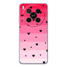 Чохли з тематикою "Маленькі Сердчеки" на ZTE Nubia V70 Max (Чорні сердечка)