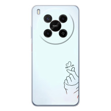 Чохол (Знак сердечка) для ZTE Nubia V70 Max – Сердечко на блакитному